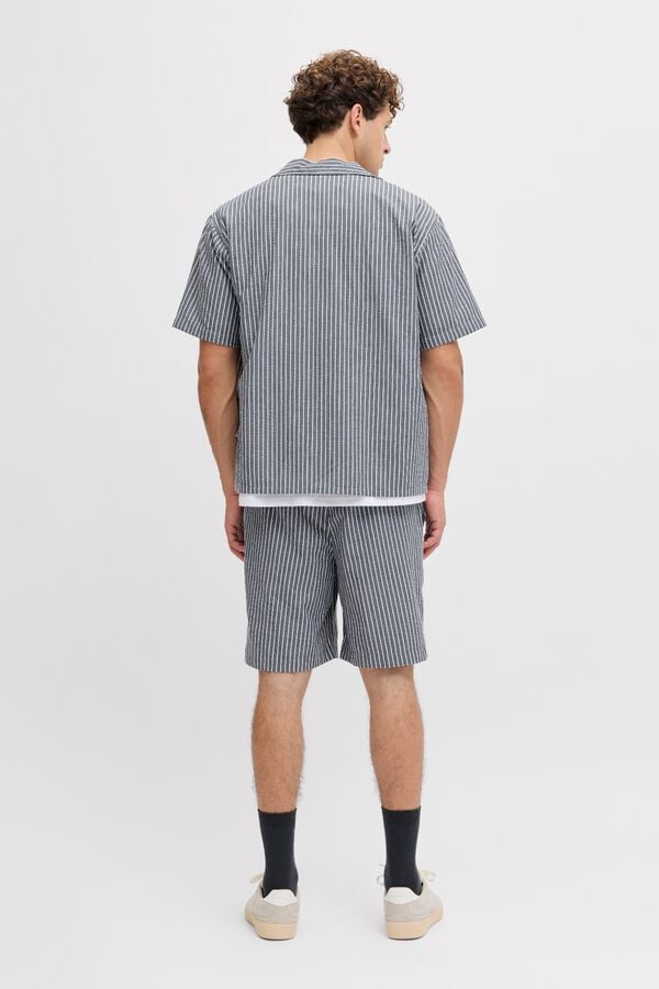 JJ REBEL Camisa relaxed fit azul