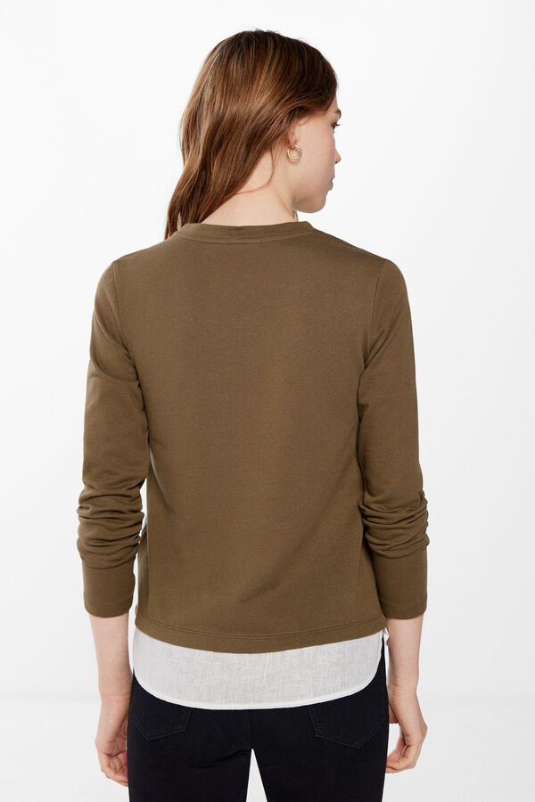 Springfield Sudadera "Follow your kind spirit" kaki