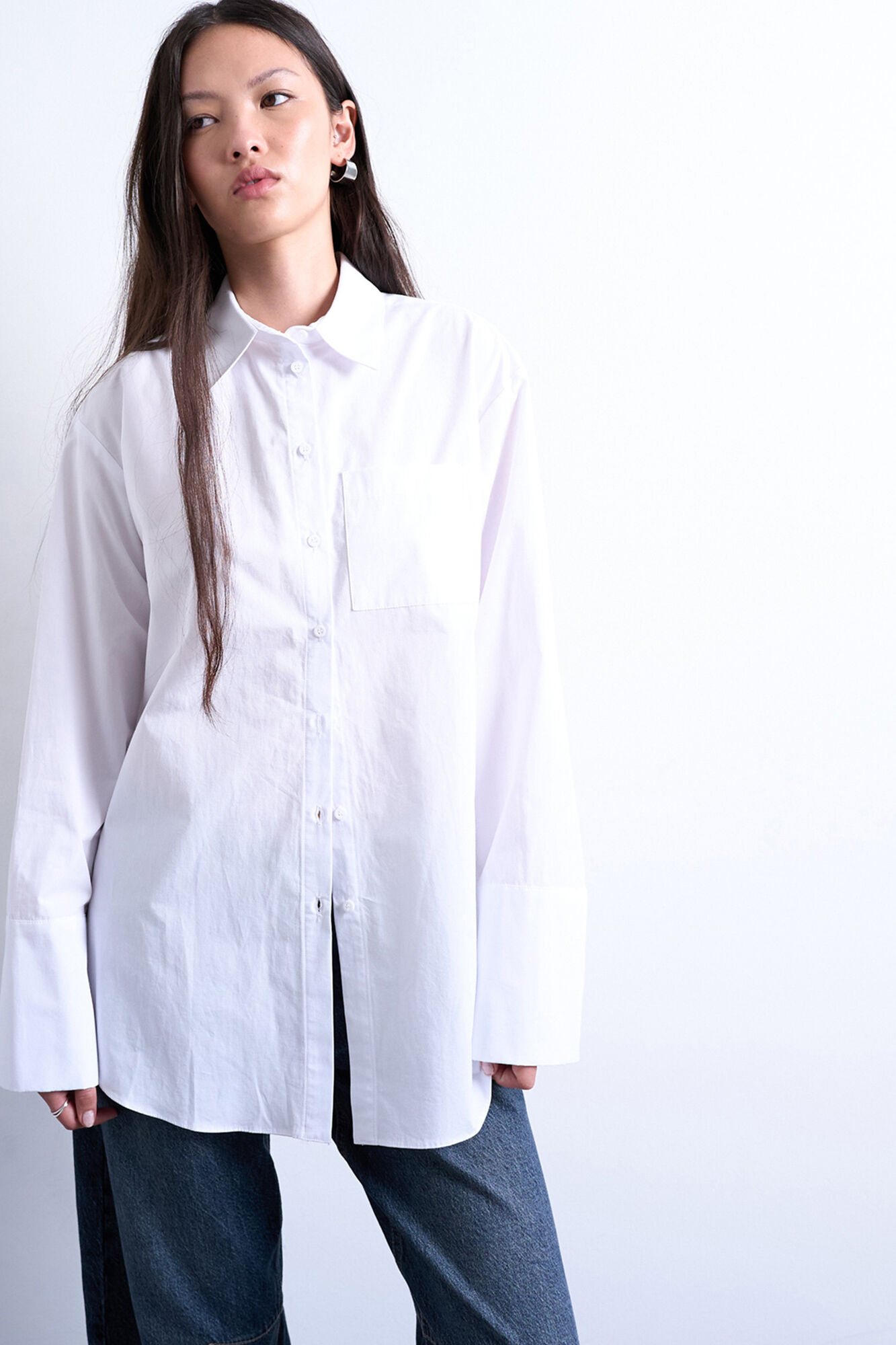 Topshop Camisa larga com corte oversized