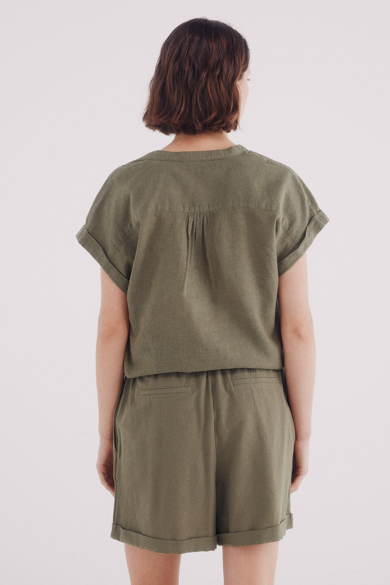 short goma cintura