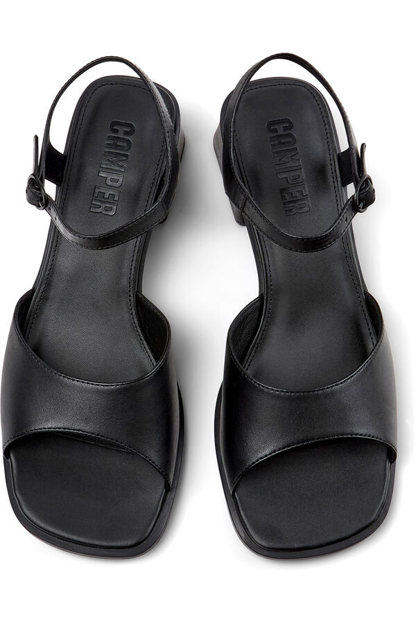 Camper Sand&aacute;lias de pele preto