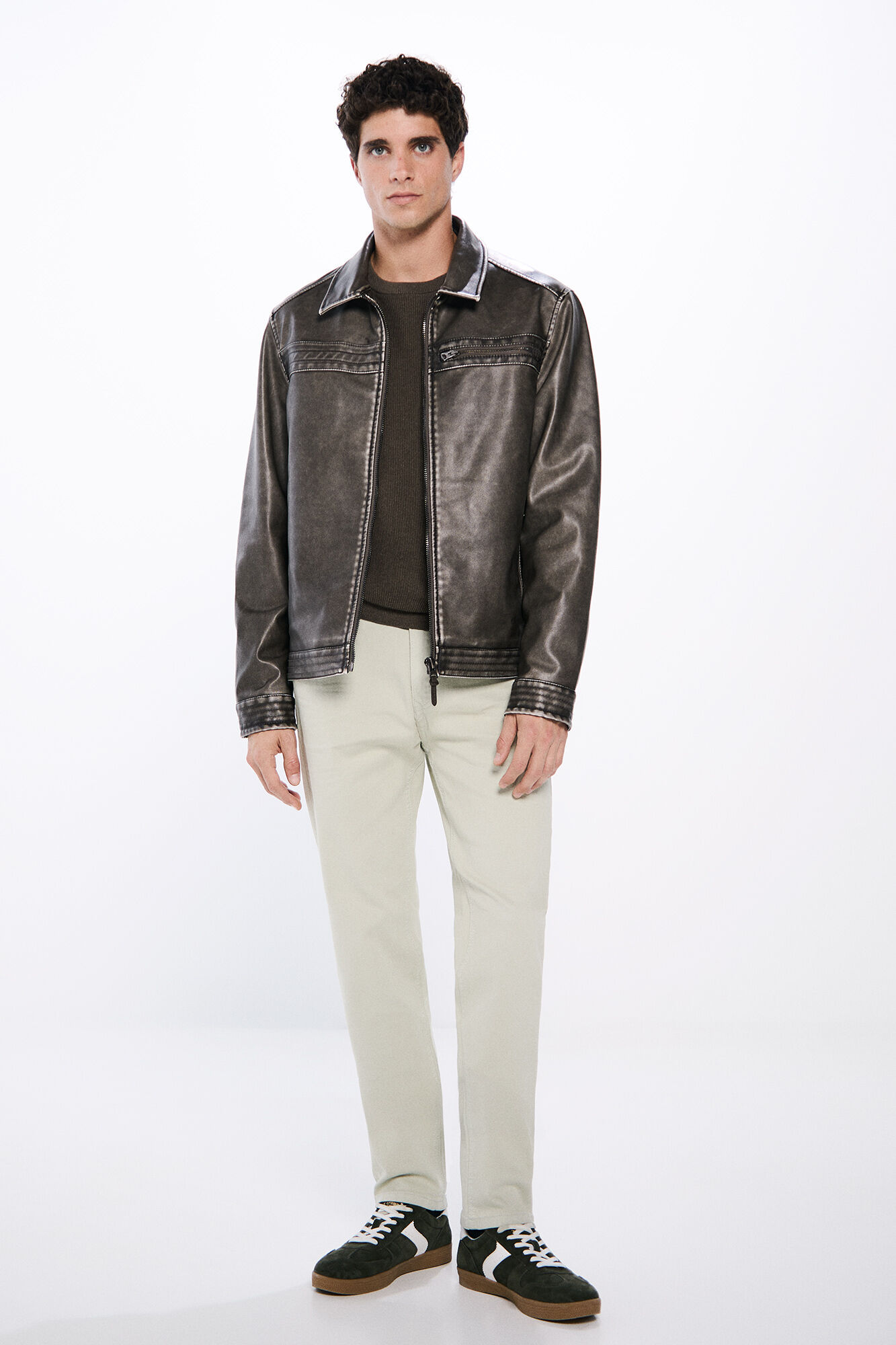 Springfield Cal&ccedil;a slim fit lavada colorida