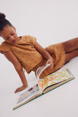 Springfield Kids Saia bordado suíço menina amarelo