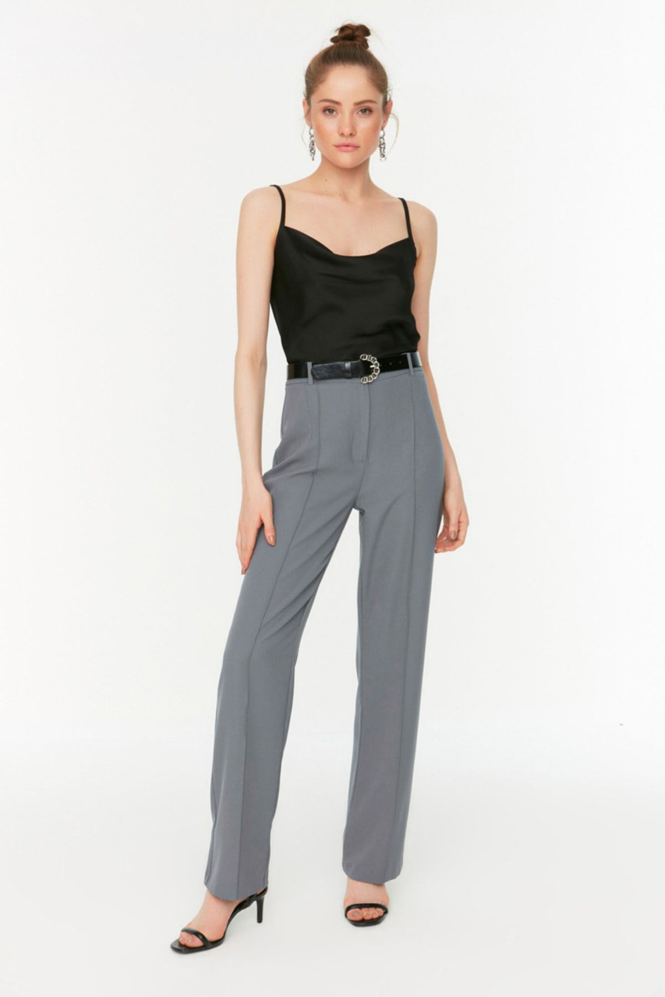 Trendyol Pantal&oacute;n cintura alta