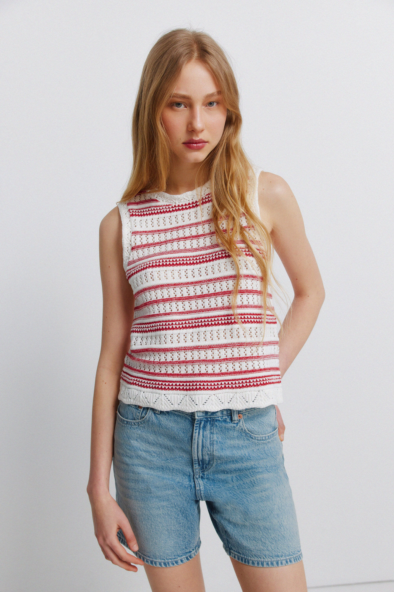 Springfield Top de malha &agrave;s riscas
