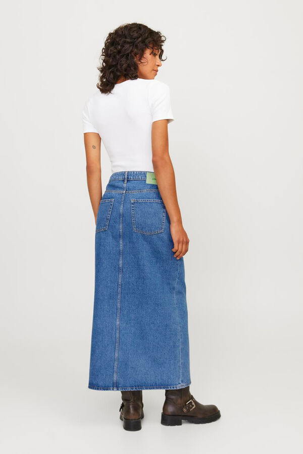 Jack & Jones Falda larga denim azul