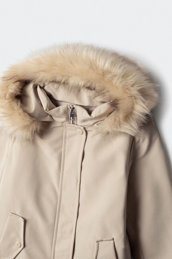 Springfield Kids Parka capucha pelo ni&ntilde;a estampado