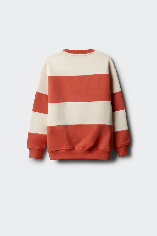 Springfield Kids Sweatshirt &agrave;s riscas "Maybe" para menino vermelho