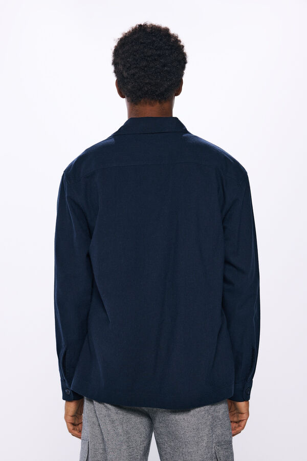 Springfield Camisa tipo l&atilde; azul