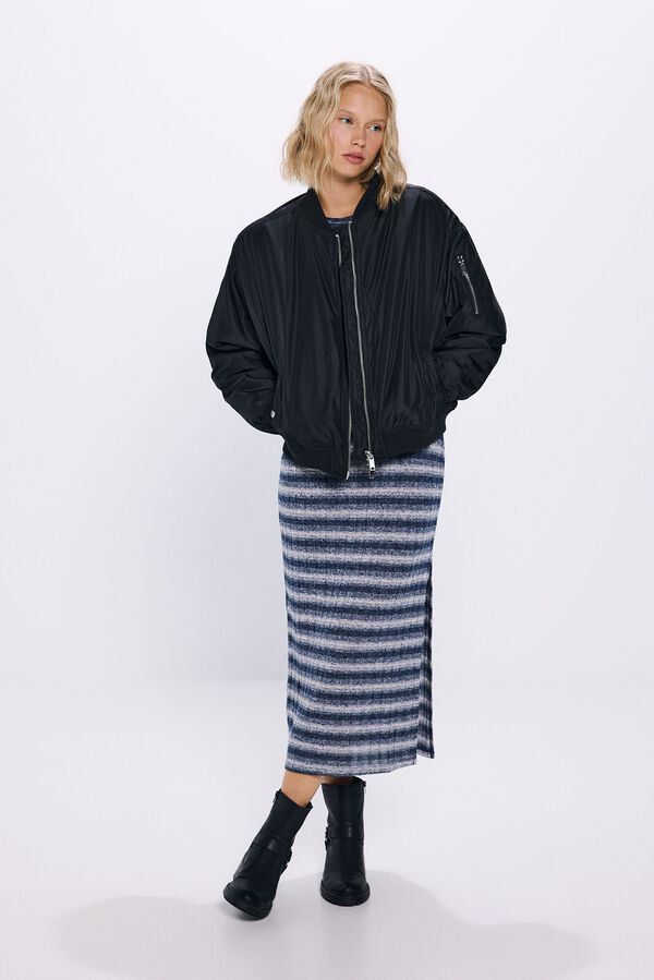 Springfield Vestido midi tubo space dye azul