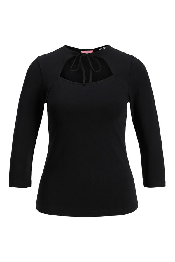 Jack & Jones Top ajustado lazo negro
