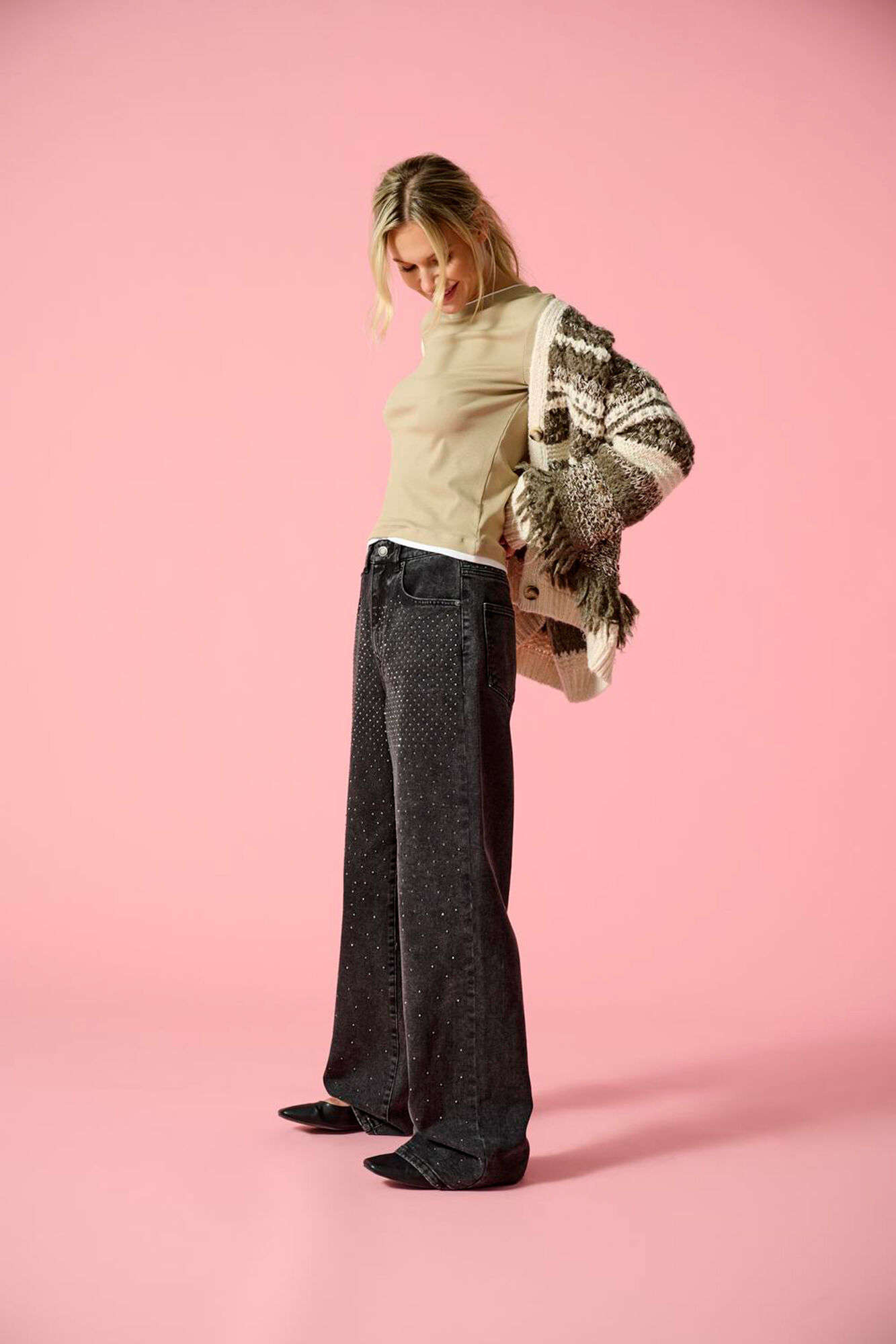 Only Jeans Wide Leg Tachas