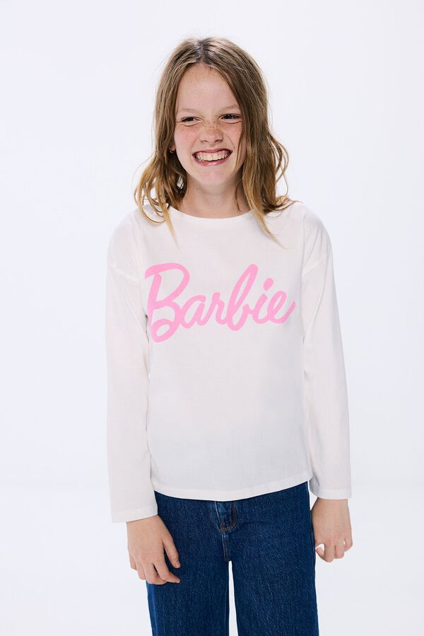 Springfield Kids Camiseta Barbie ni&ntilde;a blanco