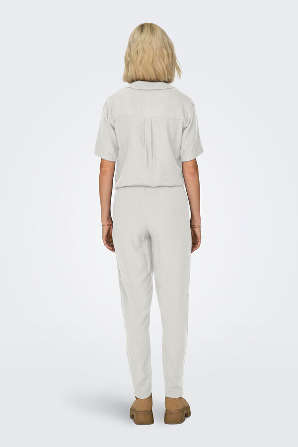 JDY Cal&ccedil;as compridas retas branco