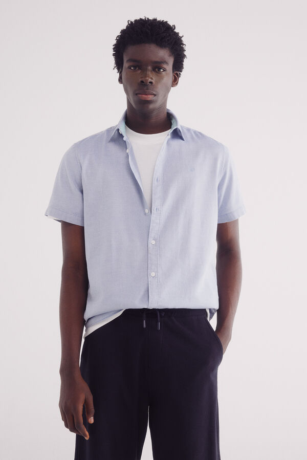 Springfield Camisa manga curta azul