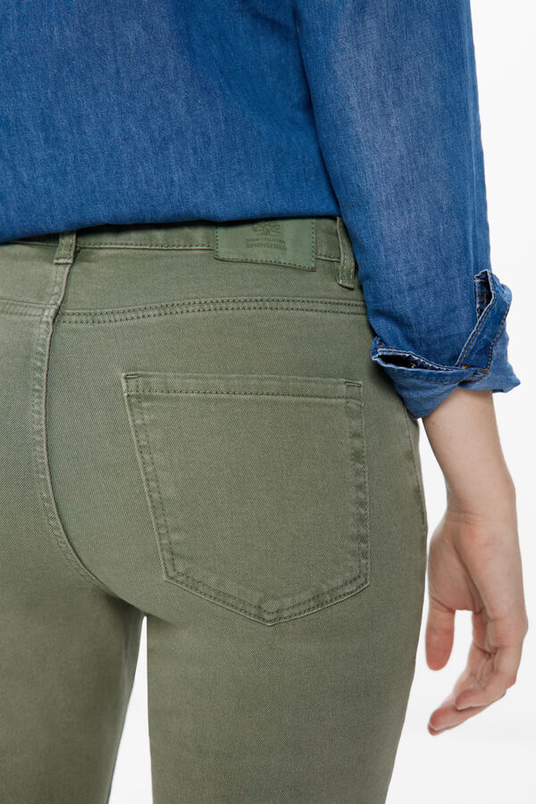 Springfield Jeans Color Kick Flare verde