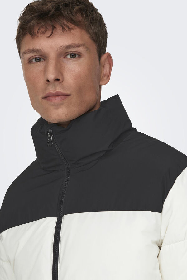 Only & Sons Abrigo acolchado blanco