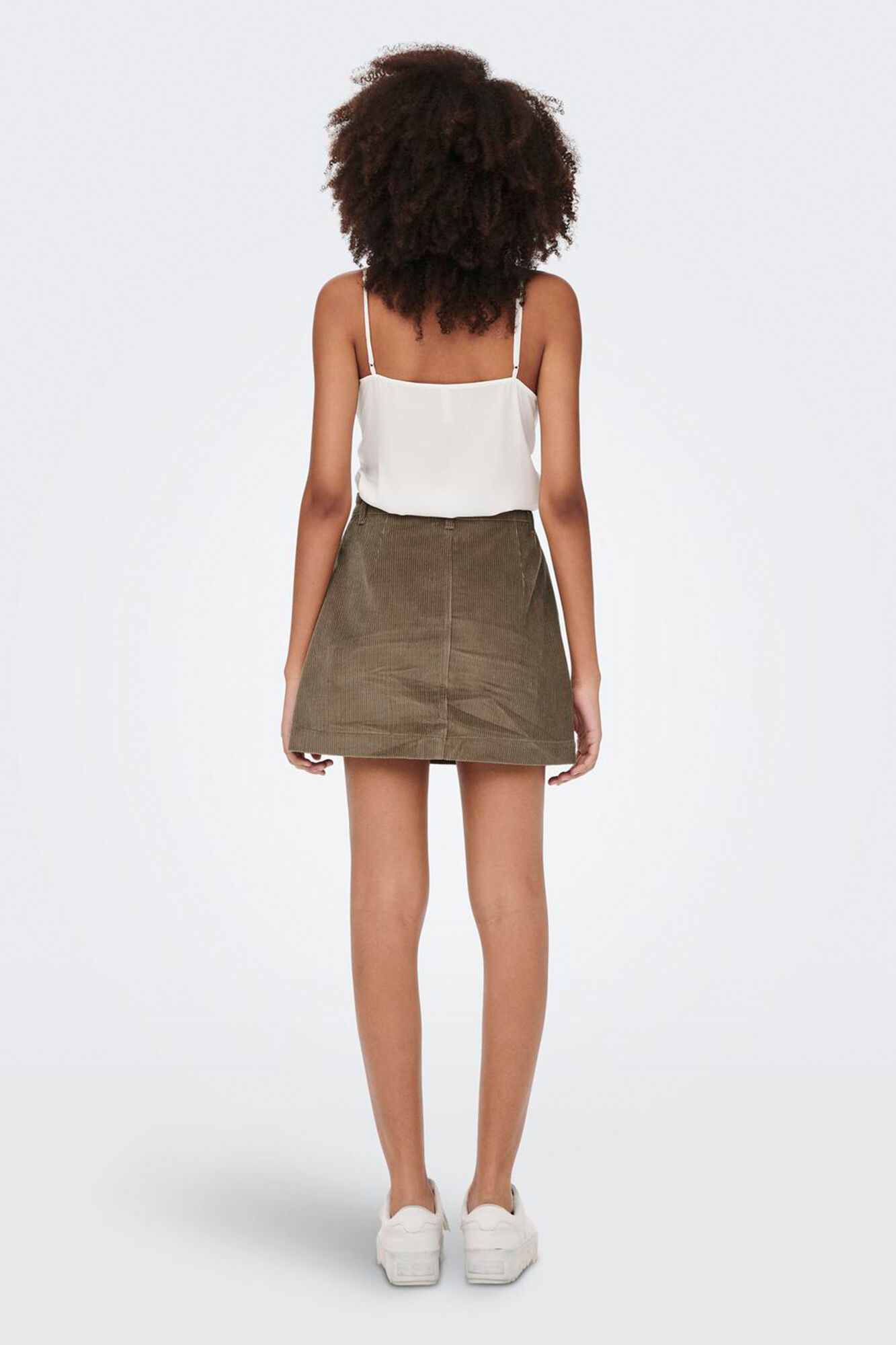 Only Saia curta de bombazina