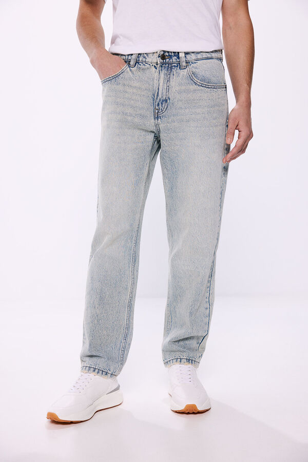 Springfield Cal&ccedil;a jeans reta azul