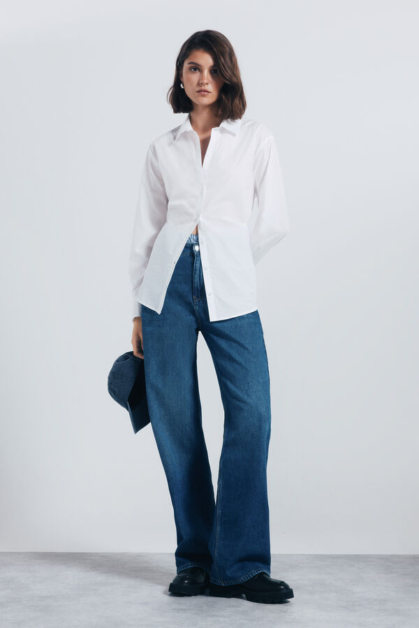 Springfield Camisa oversized blanco