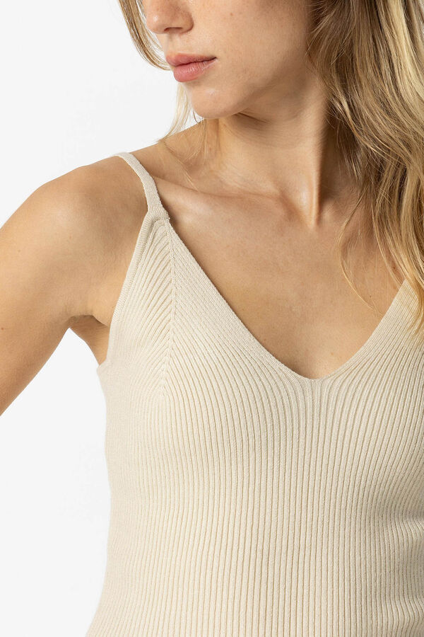 Tiffosi Top de Punto Canalé nude