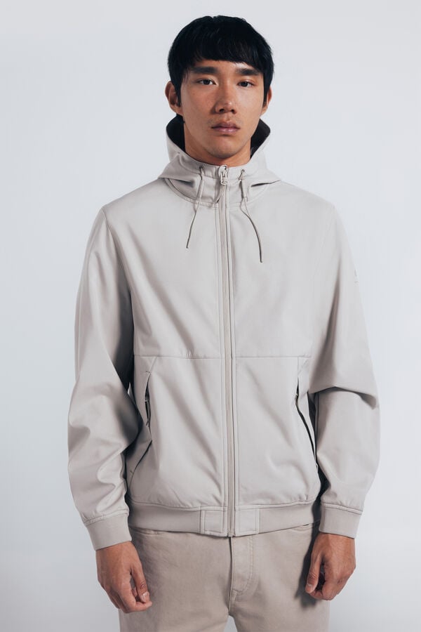 Springfield Chaqueta shoftshell capucha nude