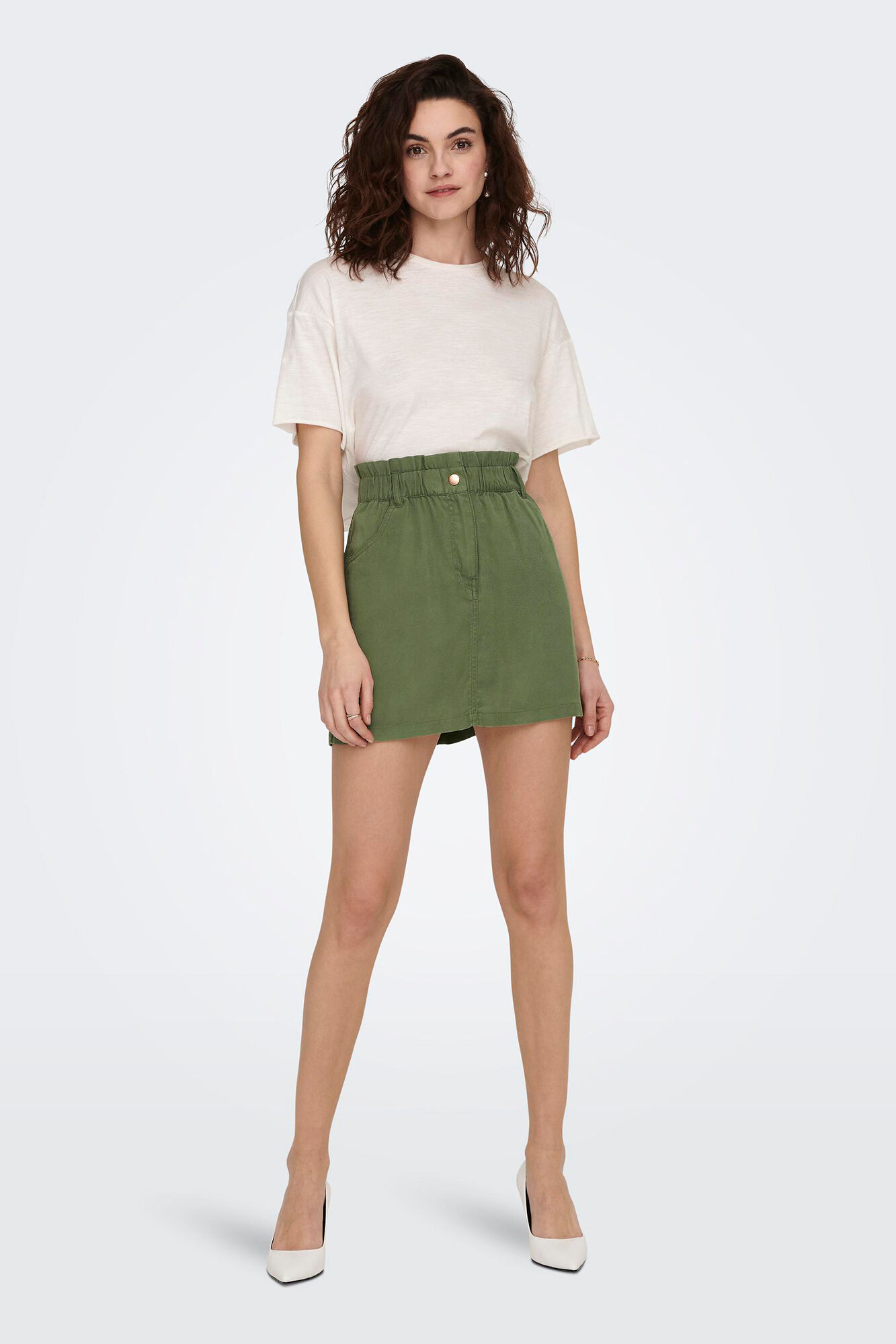 Only Falda corta paperbag