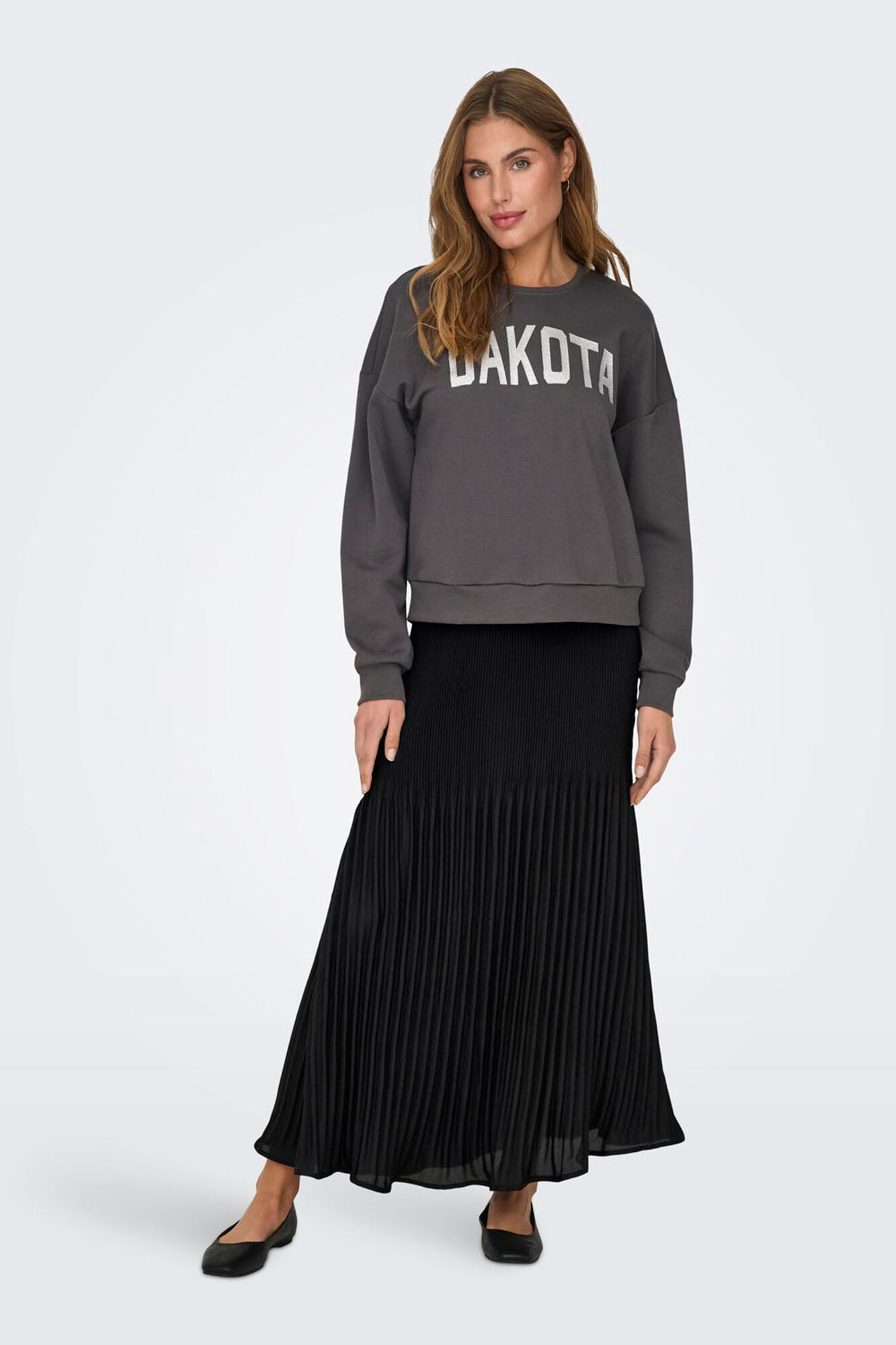 Only Falda larga plisada