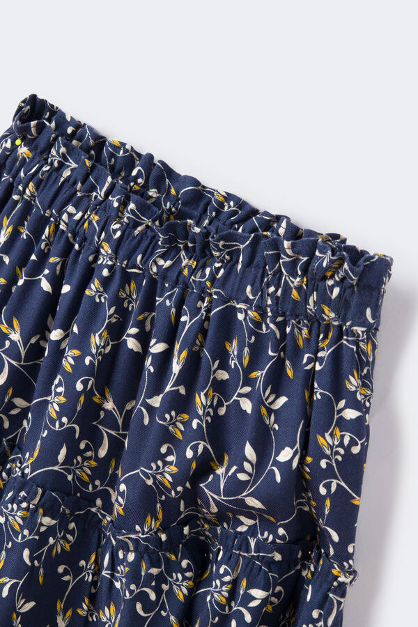 Springfield Kids Saia flores para menina azul