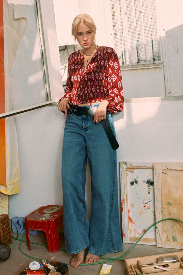 High Spirits Camisa Stella burdeos