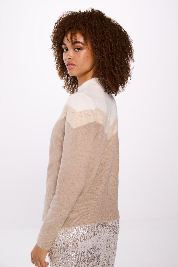 Springfield Jersey raya chevron tostado