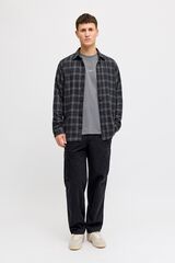 JJ REBEL Pantal&oacute;n cargo 100% algod&oacute;n negro