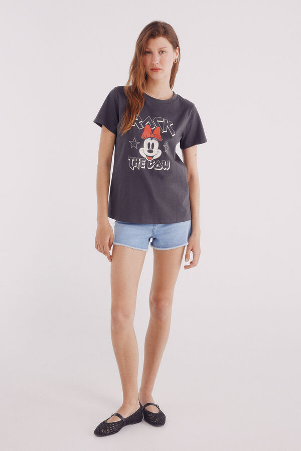 Springfield Camiseta Minnie "Rock the bow" cinzento