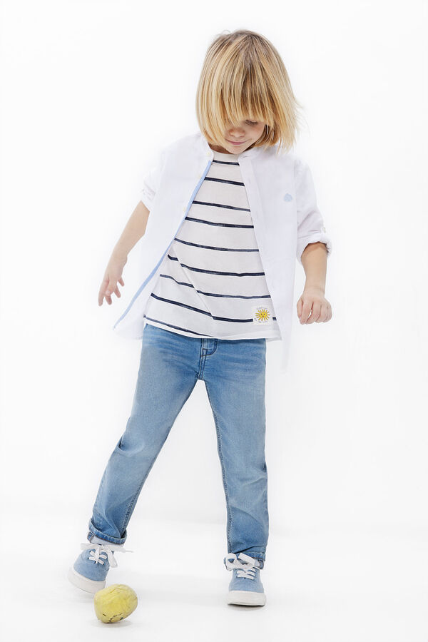 Springfield Kids Camisa estrutura menino branco