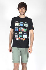 Brave Soul Short cargo con siete bolsillos kaki