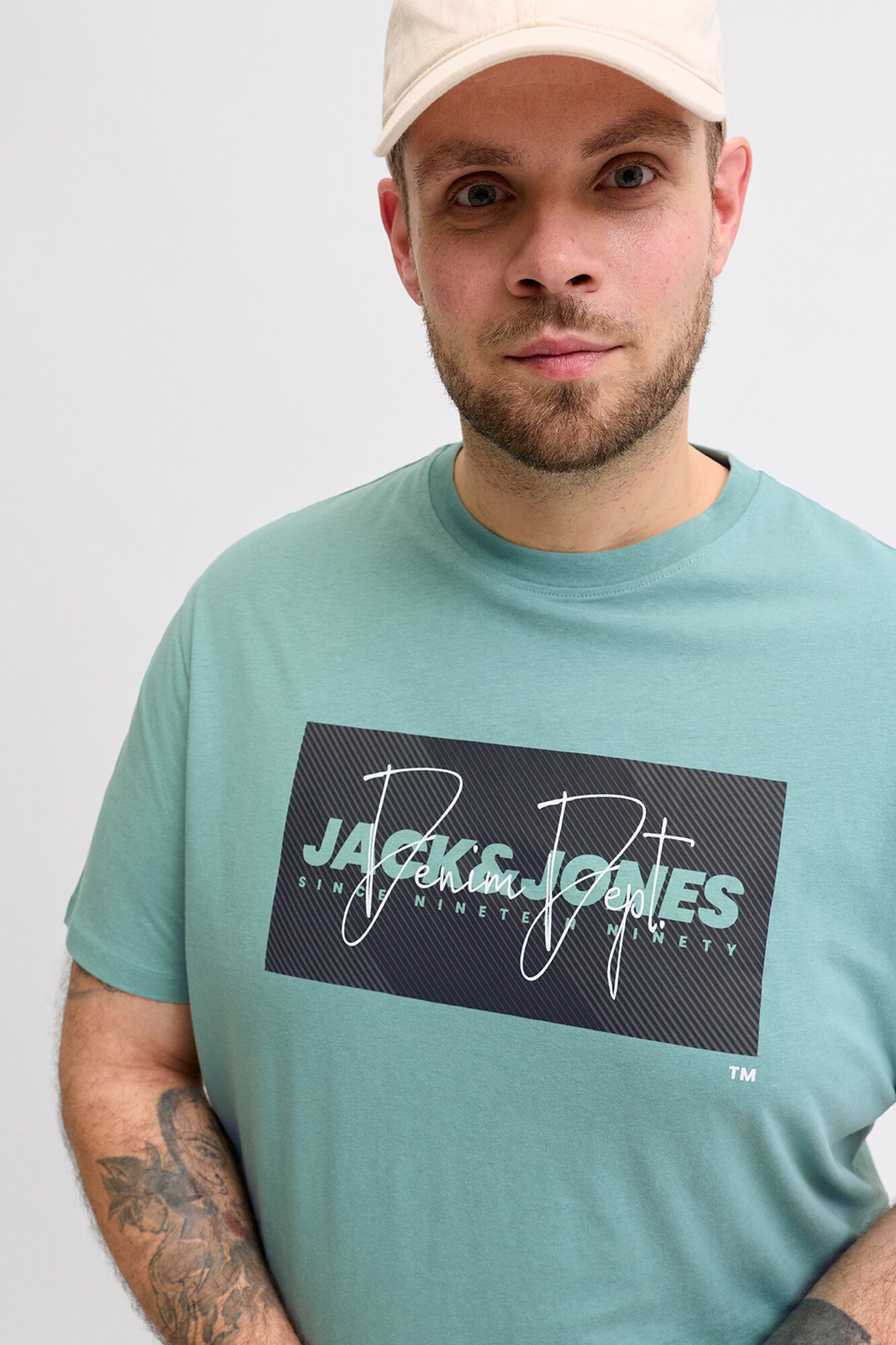 Jack & Jones PLUS Camiseta logo manga corta