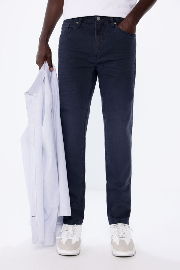 Springfield Pantal&oacute;n color slim fit azul