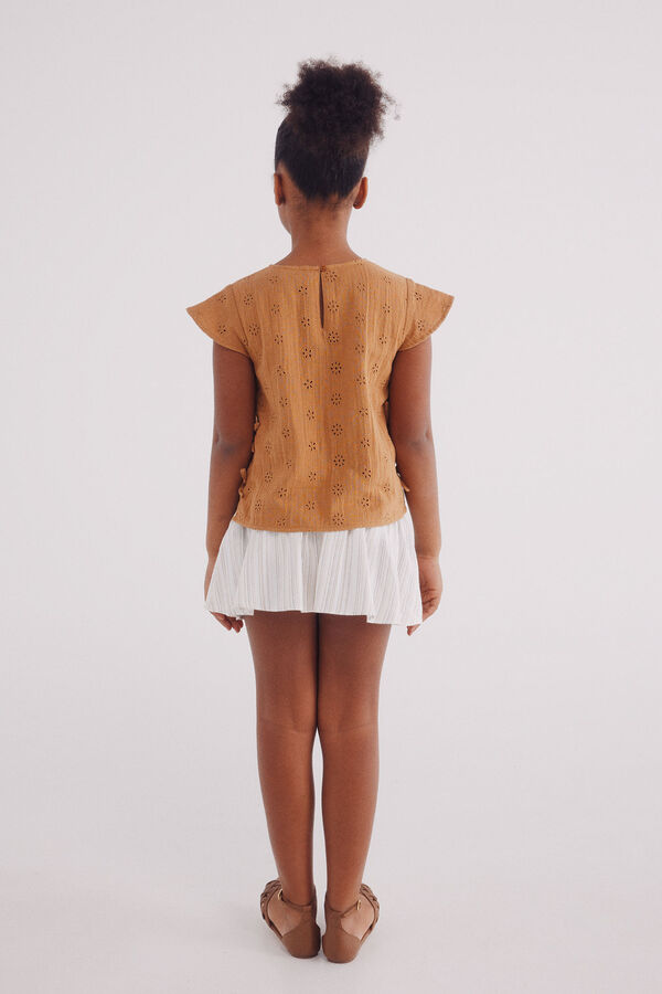 Springfield Kids Saia riscas de menina branco