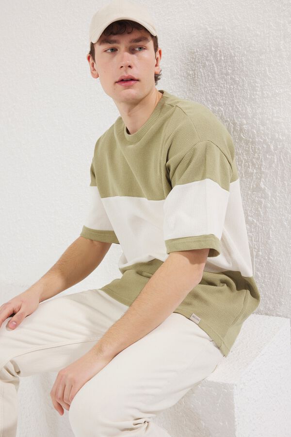 Trendyol T-shirt oversize de manga curta verde