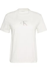 CK Jeans T-Shirt mit gl&auml;nzendem Kristalldesign bege