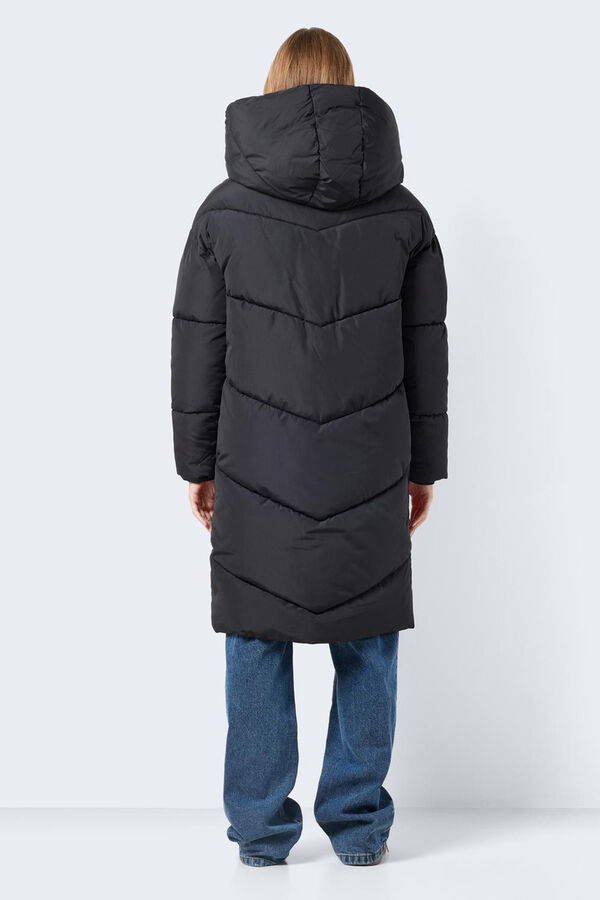 Noisy May Abrigo largo acolchado negro