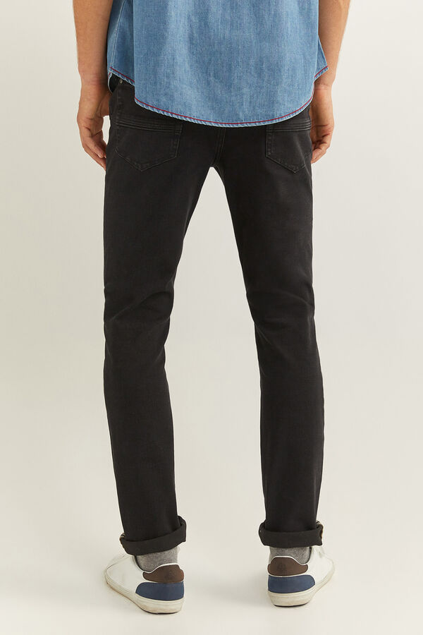 Springfield Jeans slim negros bi- stretch negro