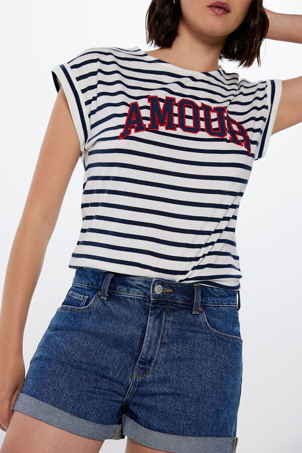 Springfield Short Vaqueros Mom azul