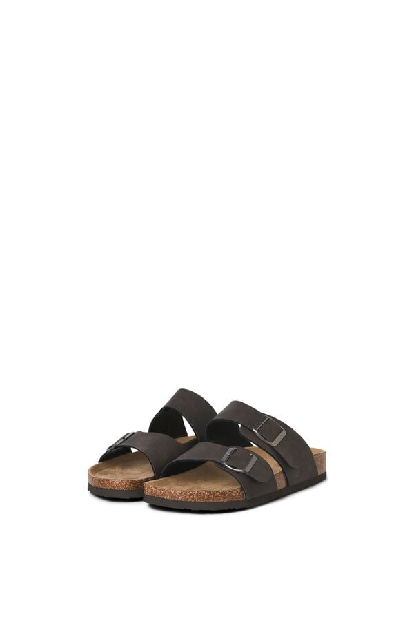 Jack & Jones Sand&aacute;lias fivelas sola leve castanho