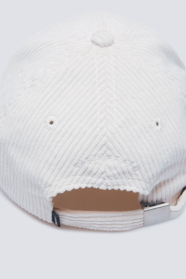 Springfield Bon&eacute; de beisebol de veludo cotel&ecirc; bege branco