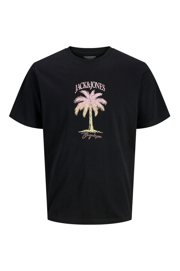Jack & Jones Camiseta regular fit estampada negro