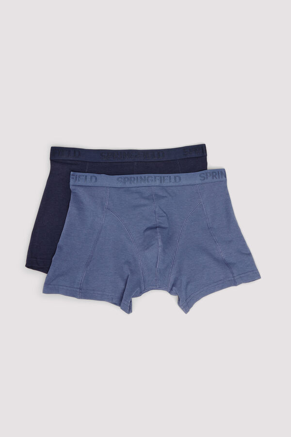 Springfield Pacote com 2 boxers de bambu azul