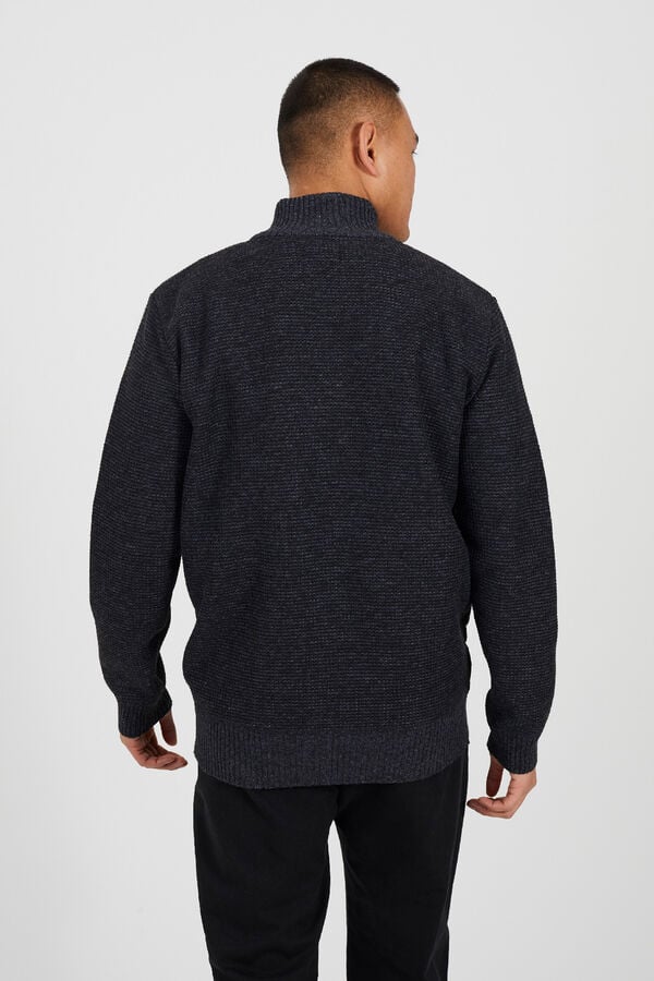 Brave Soul Camisola de malha acolchoada preto