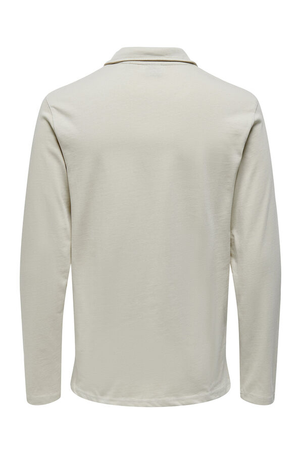Only & Sons Camiseta cuello polo gris