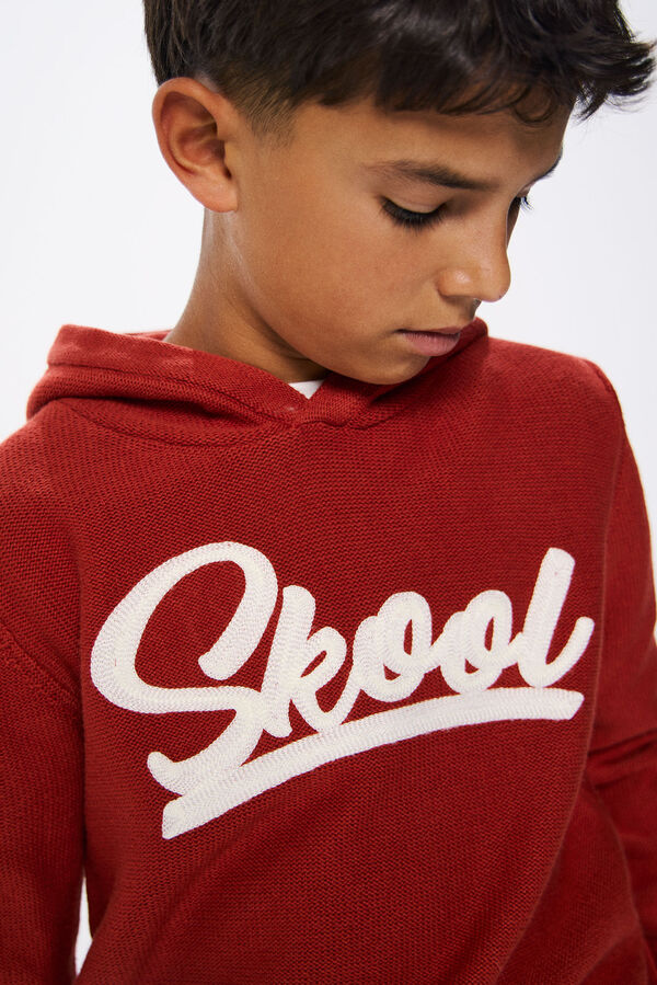 Springfield Kids Su&eacute;ter com capuz para menino vermelho